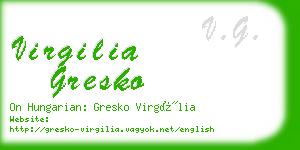 virgilia gresko business card